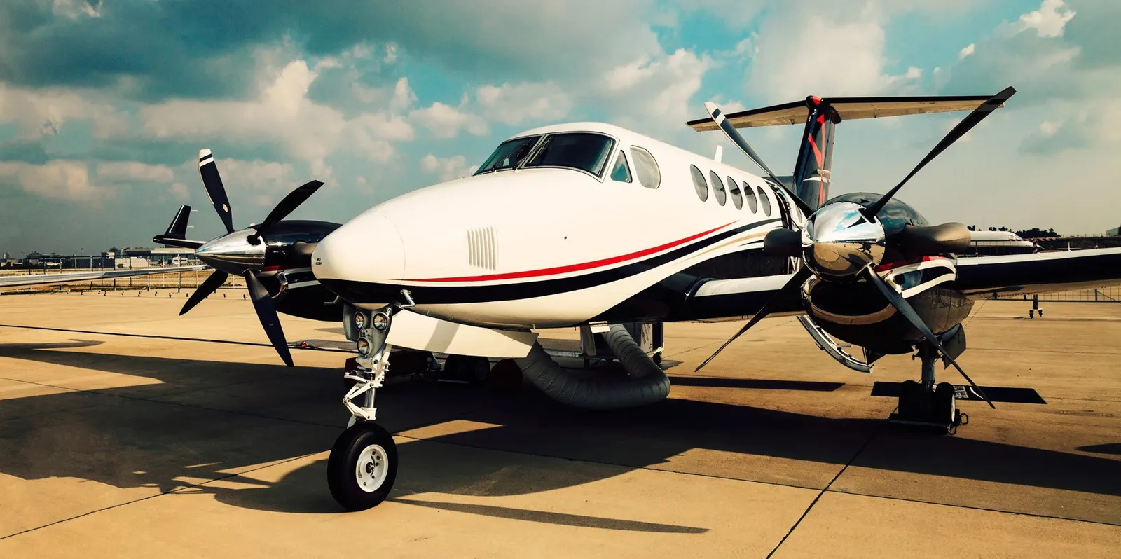 stock image of aeroplane on the runway